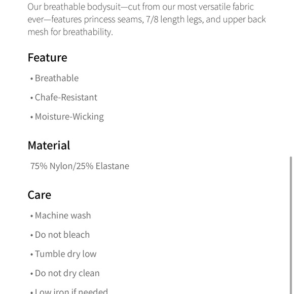 NWOT Fabletics Eloise Zoned Compression Bodysuit - Picture 9 of 9